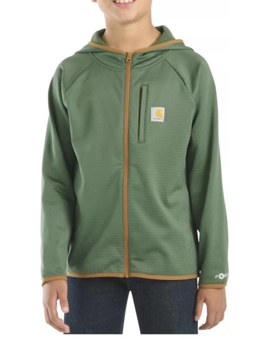NWT Carhartt Kids Force  Full-Zip Lightweight Jacket Sz L 14 16 $44